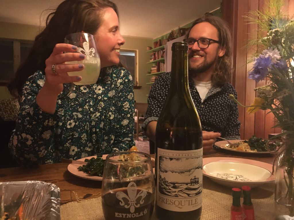 EE@Home guests enjoying presqu'ile wines